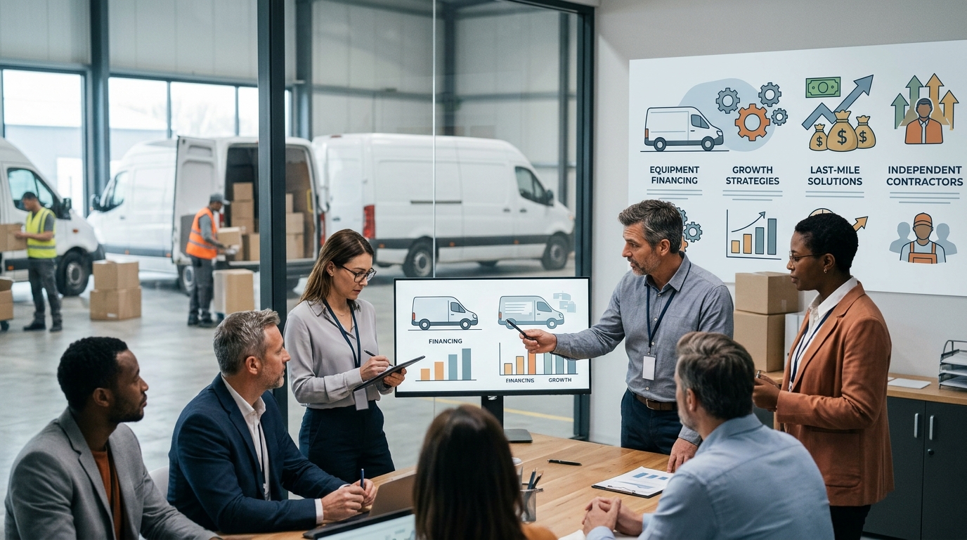 Illustration: Equipment Financing for Logistics Vans: A 2026 Guide for Independent Contractors
